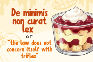 De minimis non curat lex in English law