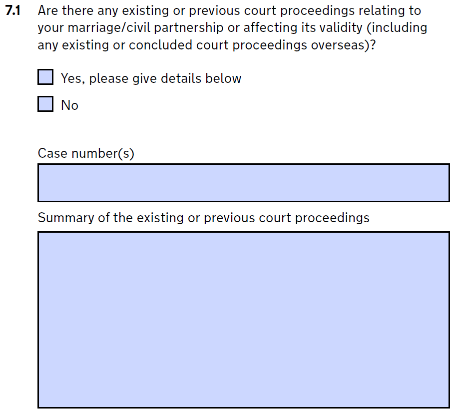 Box 7.1 on divorce form d8