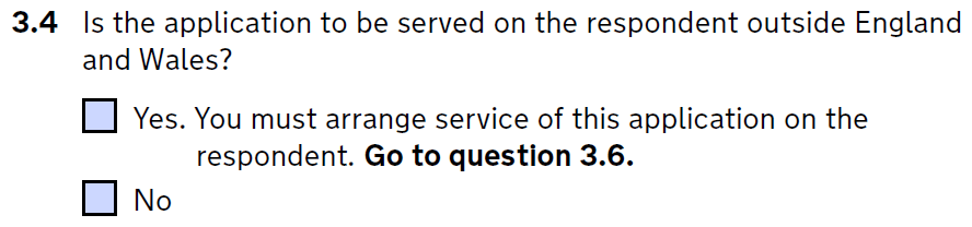 Question 3.4 on divorce form d8
