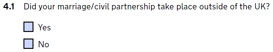 Form d8 question 4.1 