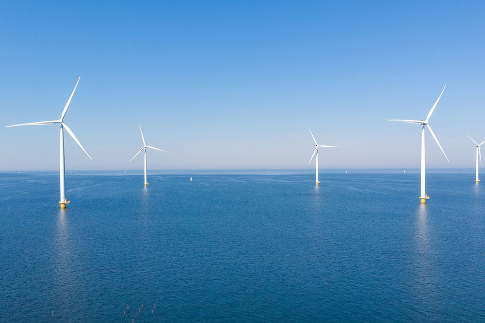 An offshore windfarm